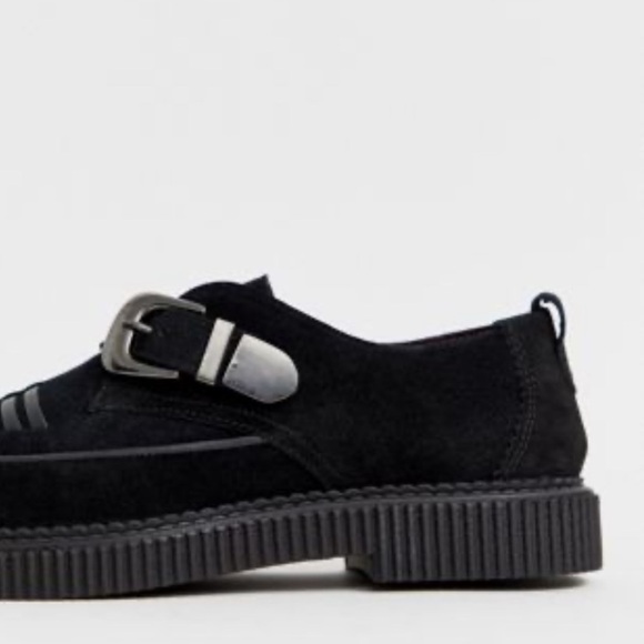 House Of Hounds Cooper Creepers Black Suede Leather 41 - Picture 5 of 16